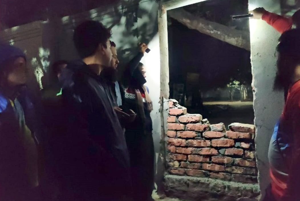 রাতের আধারে উপজেলা পরিষদের সীমানা প্রাচীর ভাংচুর, থানায়...