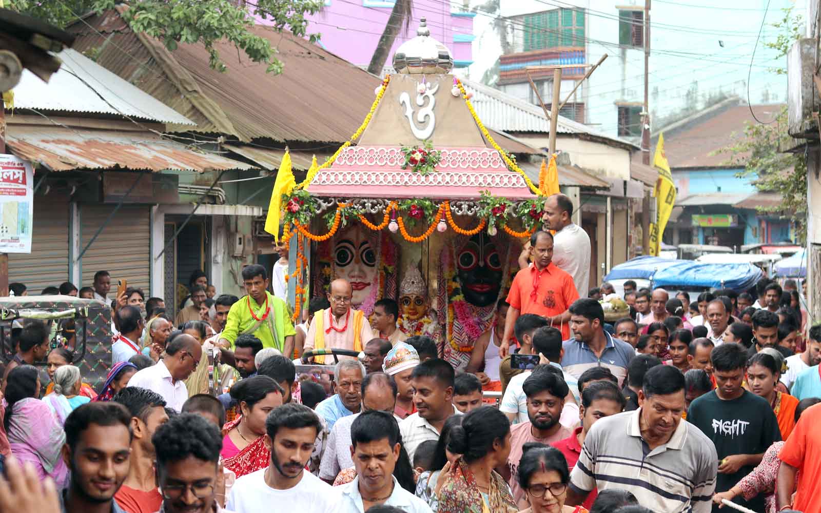 শেরপুরে বর্ণিল আয়োজনে ৮ দিনব্যাপী রথযাত্রা উৎসব শুরু
