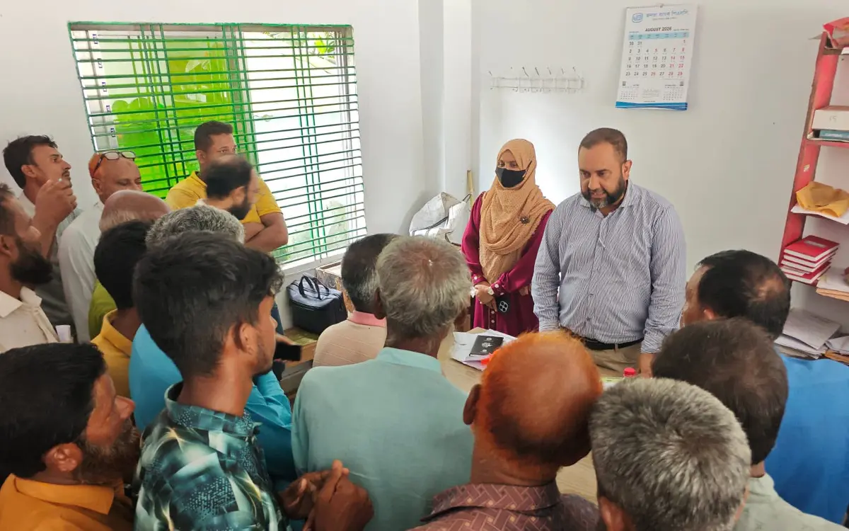শেরপুরে রোপা আমন আবাদ ও কৃষি পরিস্থিতি পরিদর্শন