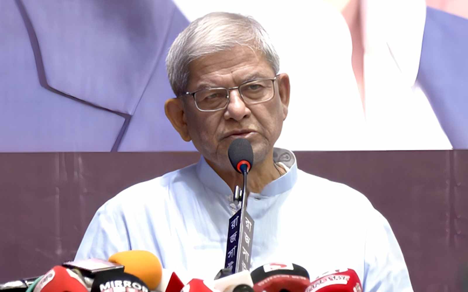 আমরা সংস্কার নয়, সংবিধান সংশোধনের কথা বলেছি: মির্জা ফখরুল