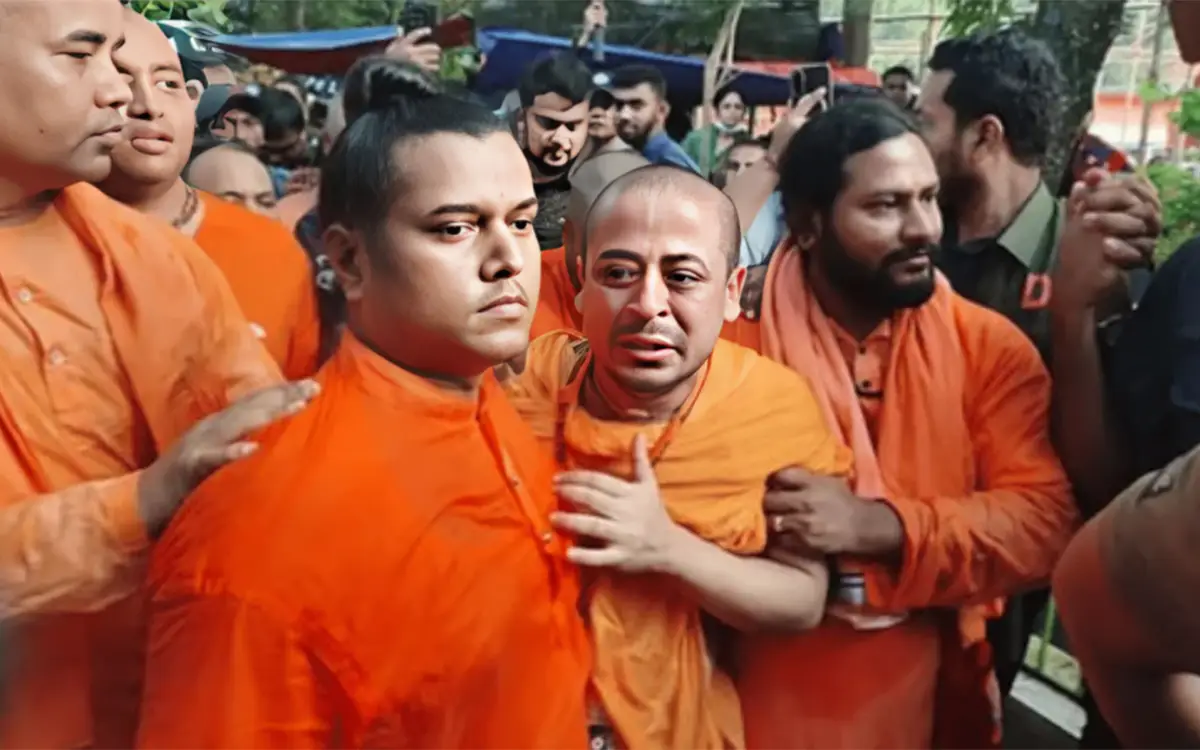 কারাগারে মায়ের আদ্যশ্রাদ্ধ করতে চান চিন্ময় কৃষ্ণ দাস, অনুমতি চেয়ে আবেদন