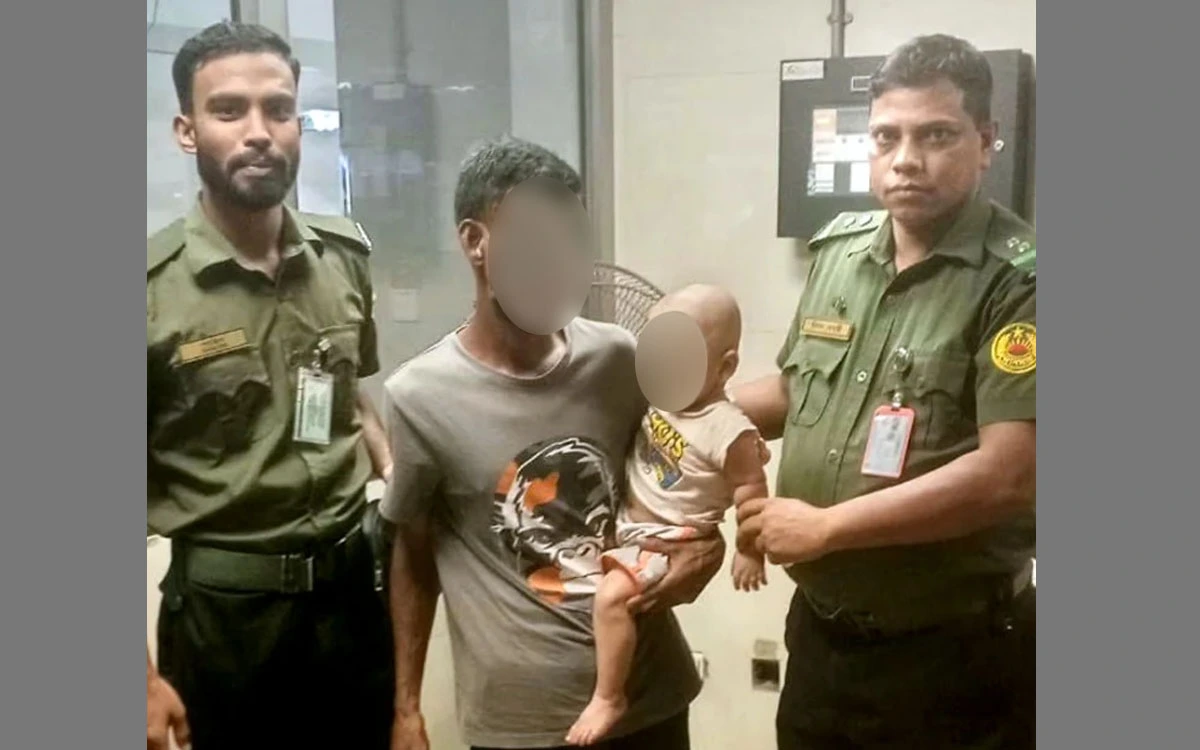 কান্নারত শিশুকে নিয়ে পালানোর চেষ্টা, সচিবালয় মেট্রো স্টেশনে আটক ব্যক্তি