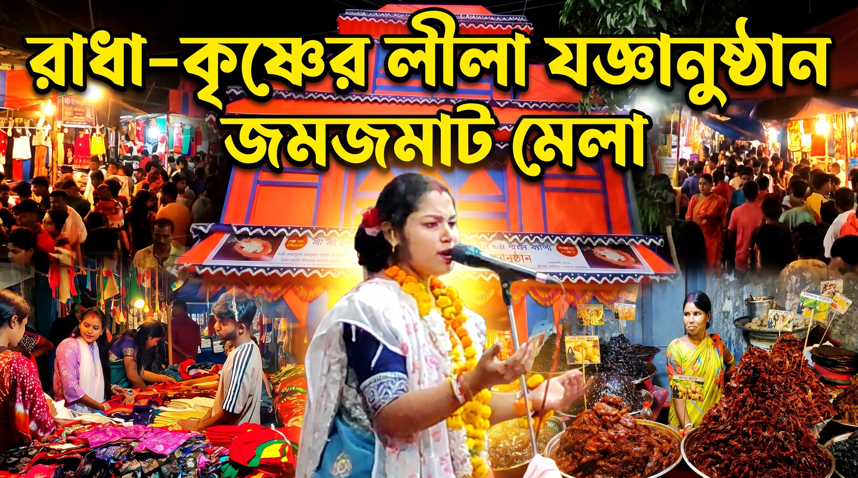 রাধা কৃষ্ণের লীলা যজ্ঞ ঘিরে ভক্তদের ঢল, জমে উঠেছে মেলা