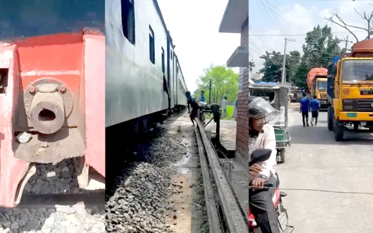 বগি ফেলে ১ কিলোমিটার চলে গেল ট্রেনের ইঞ্জিন, মহাসড়কে তীব্র যানজট