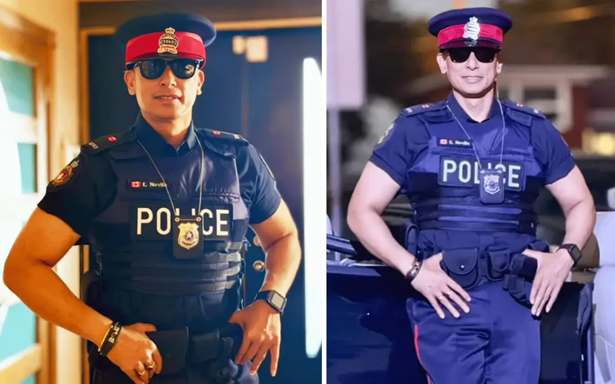 কানাডার পুলিশের পোশাকে জায়েদ খান