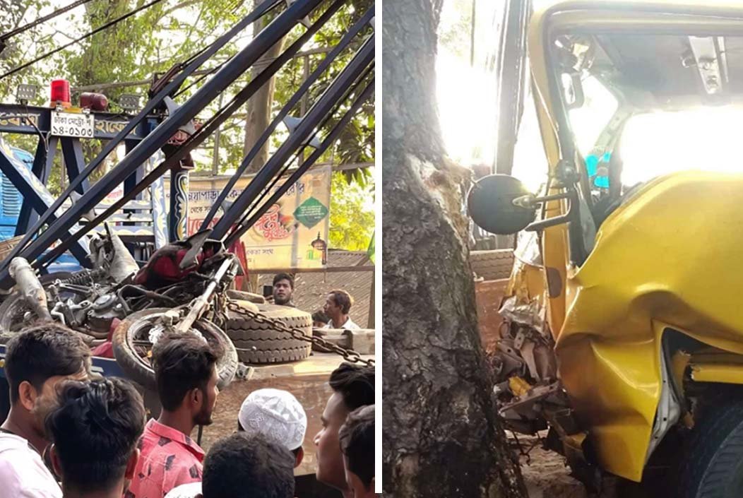 লোহাগাড়ায় মালবাহী ট্রাক চাপায় নিহত ৩