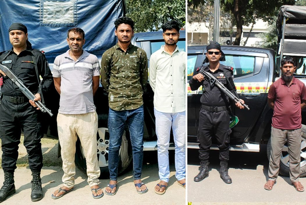 গাজীপুরে পৃথক এলাকা থেকে দেড় কোটি টাকার হেরোইনসহ আটক ৪