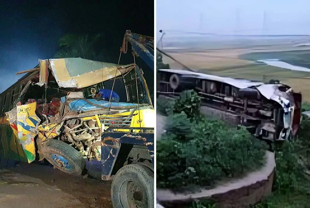 ব্রাহ্মণবাড়িয়ার বিজয়নগরে দুটি বাসের মুখোমুখি সংঘর্ষ, আহত ৩০