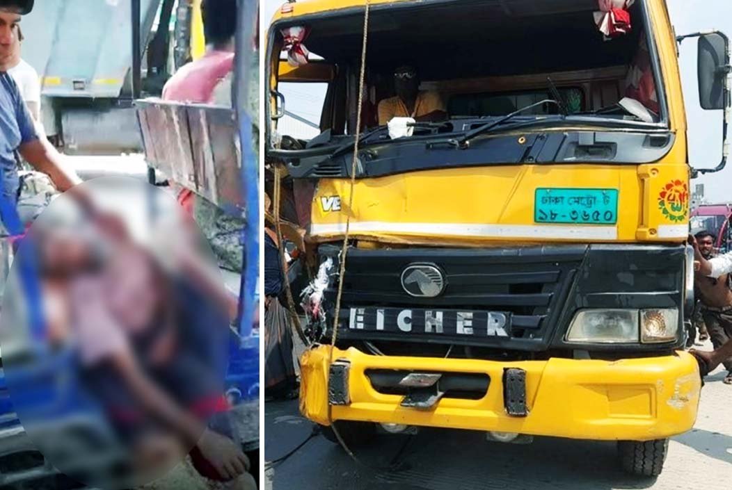 বগুড়ার শেরপুরে ট্রাক-ট্রলির মুখোমুখি সংঘর্ষ, ট্রলি চালক নিহত