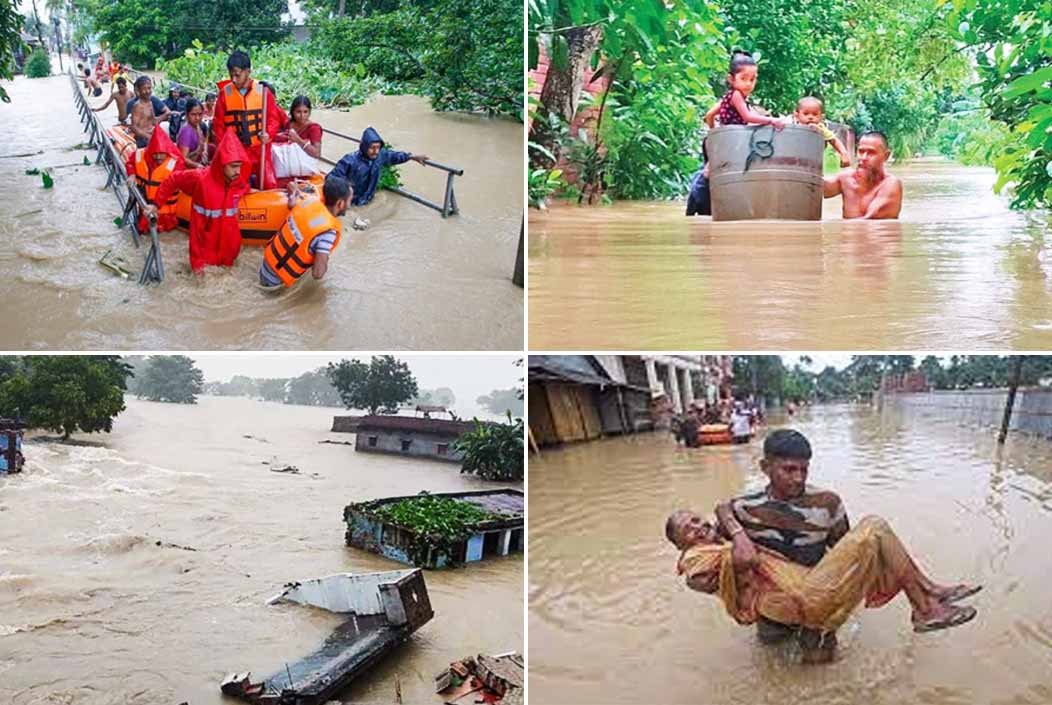 ভয়াবহ বন্যায় বিভিন্ন জেলায় ৮ জনের মৃত্যু, কাটেনি বিপদ