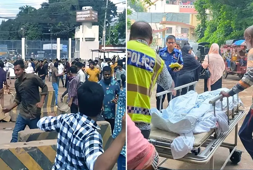 আশুলিয়ায় আইনশৃঙ্খলা বাহিনীর গুলিতে শ্রমিকের মৃত্যু, ব...