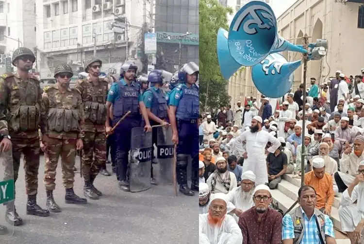 বায়তুল মোকাররম এলাকায় কঠোর নিরাপত্তা, সতর্ক অবস্থানে যৌথ বাহিনী