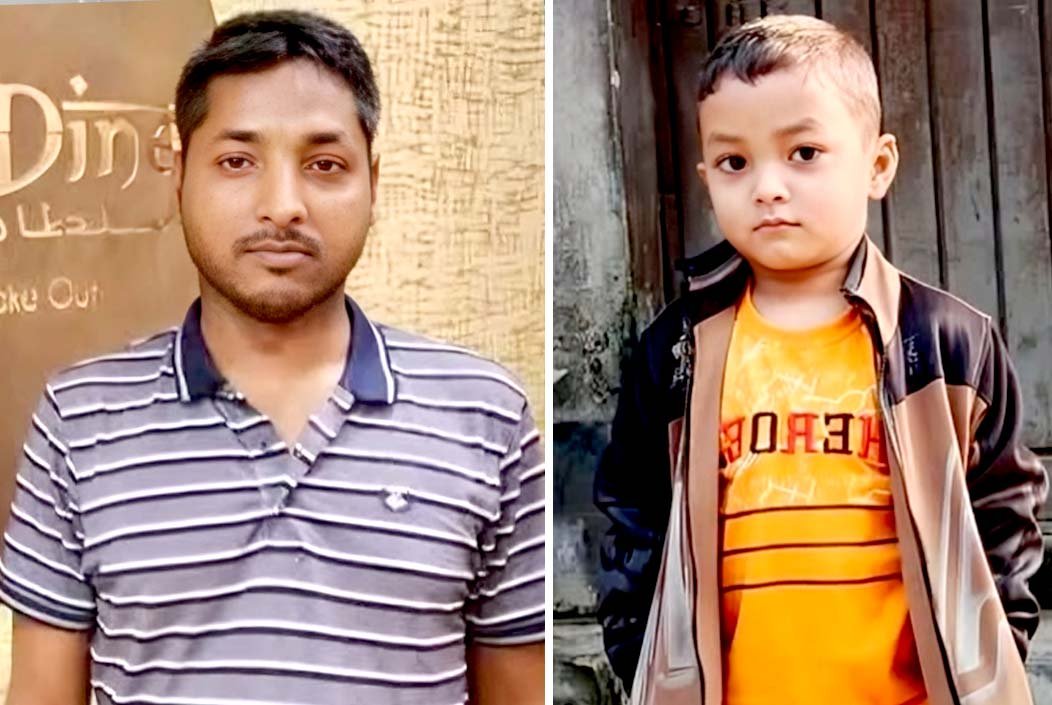 বগুড়ায় ঈদের সকালে বাসচাপায় প্রাণ গেল বাবা-ছেলের
