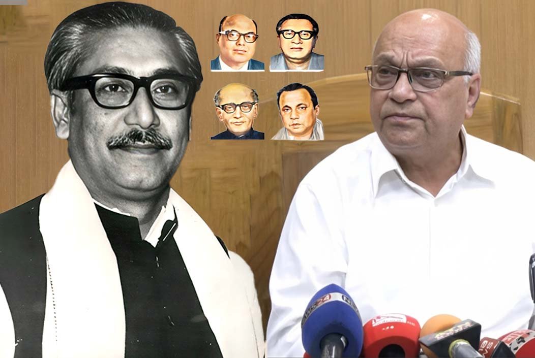 শেখ মুজিব ও জাতীয় চার নেতার মুক্তিযোদ্ধা স্বীকৃতি বাতি...