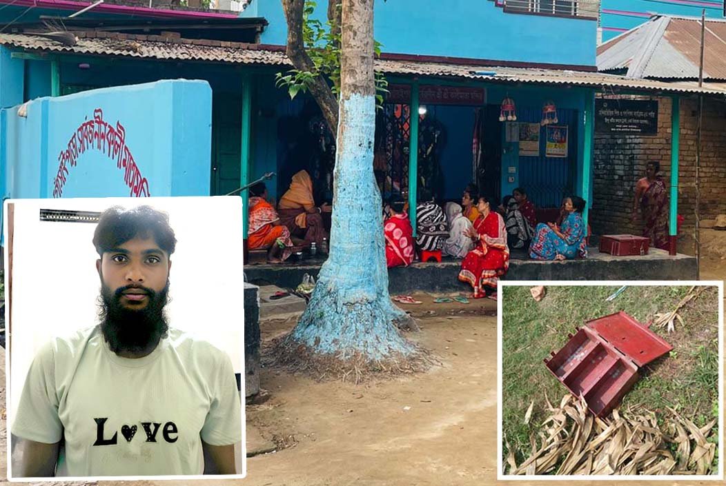 শেরপুরে সার্বজনীন মন্দিরে চুরি হওয়া মালামাল উদ্ধার, যুবক গ্রেফতার