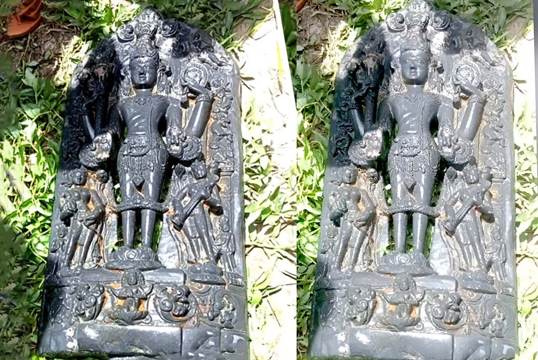 পাবনায় দেড় হাজার বছরের পুরনো বিষ্ণুমূর্তি উদ্ধার