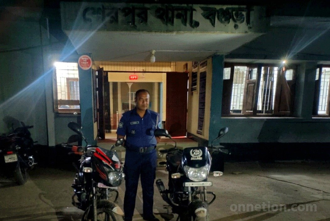 শেরপুরে দুই চোরাই মোটরসাইকেলসহ গ্রেফতার ২