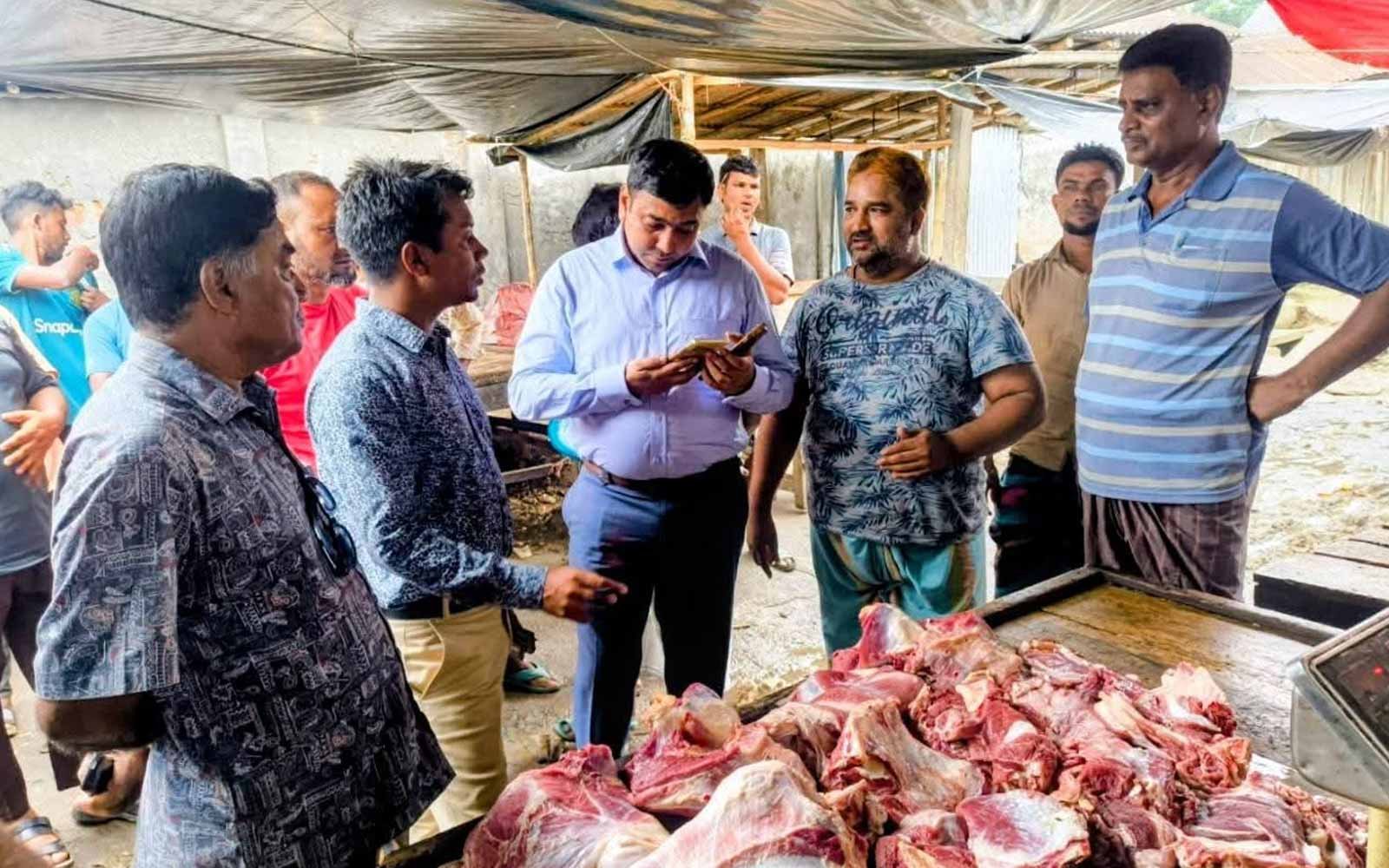শেরপুরে অসুস্থ গরুর মাংস বিক্রির দায়ে ৮ হাজার টাকা জরিমানা