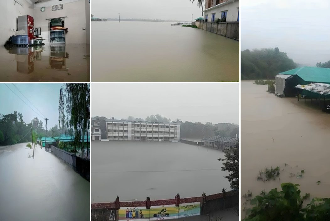 কক্সবাজারের টেকনাফে ভারি বর্ষণে ডুবল ৫০টি গ্রাম