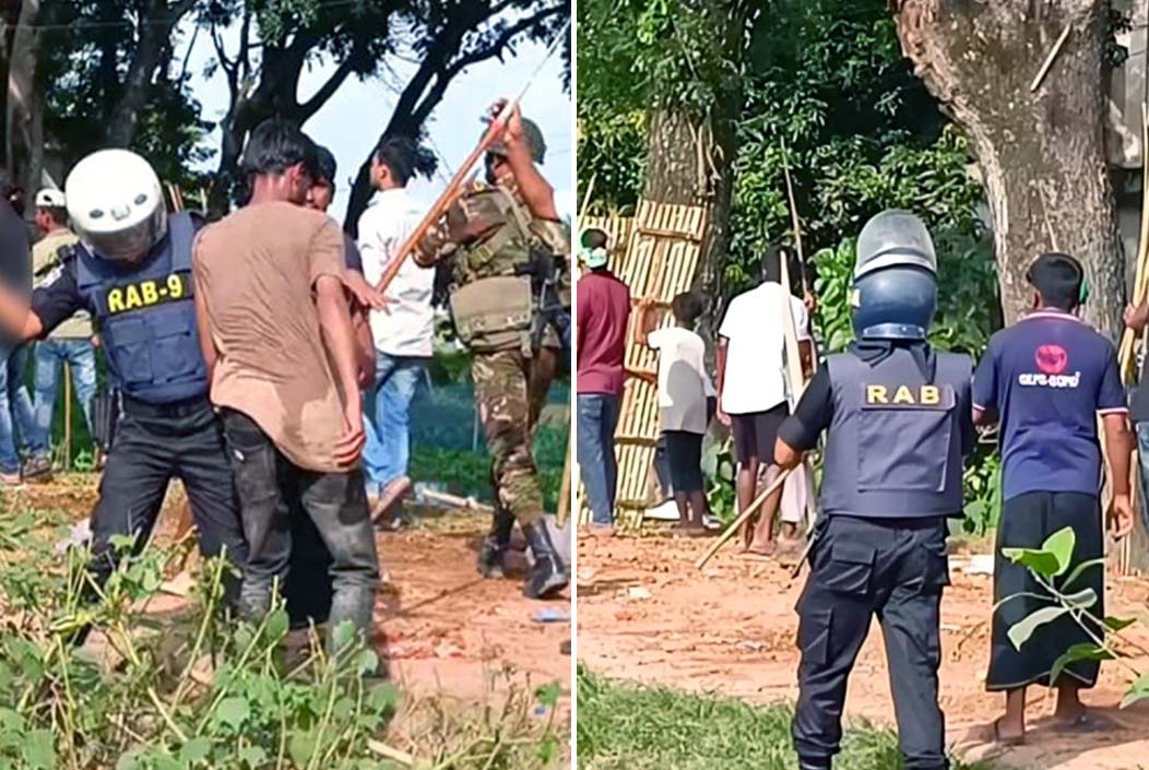 দু'গ্রুপের সংঘর্ষে পুলিশসহ আহত অর্ধশত, নিয়ন্ত্রণে সেনাবাহিনী