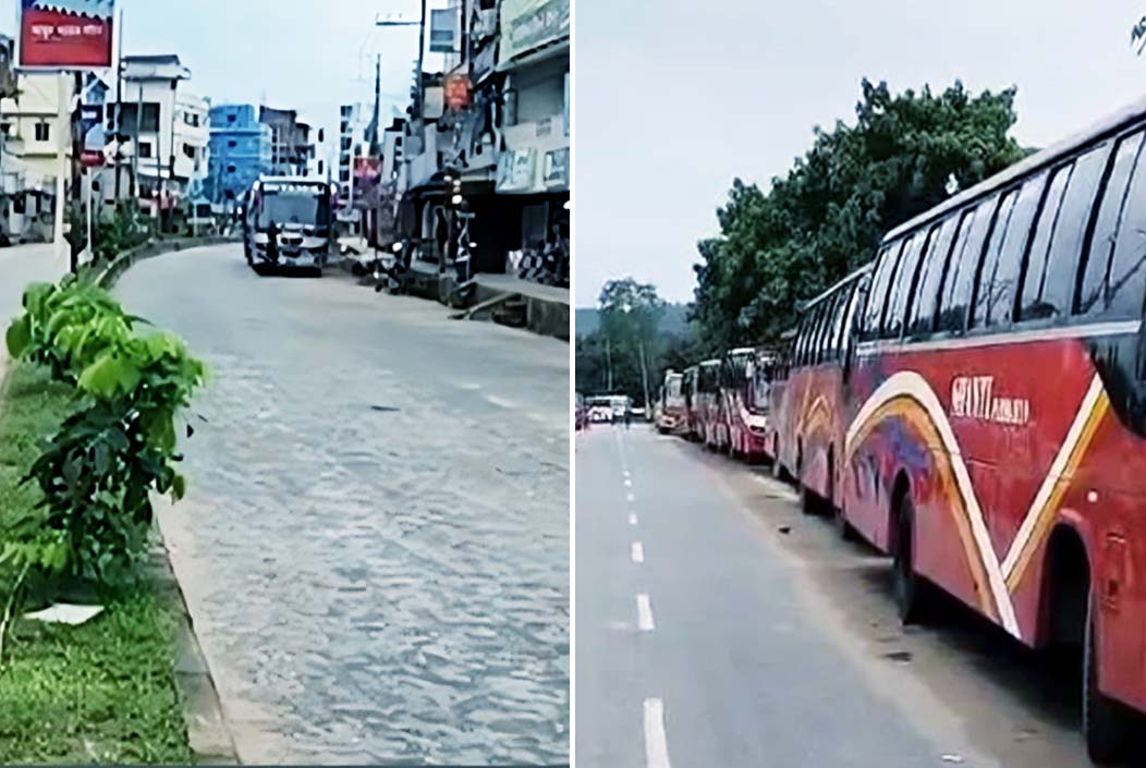 রাঙামাটি-খাগড়াছড়িতে চলছে অবরোধ ও পরিবহন ধর্মঘট