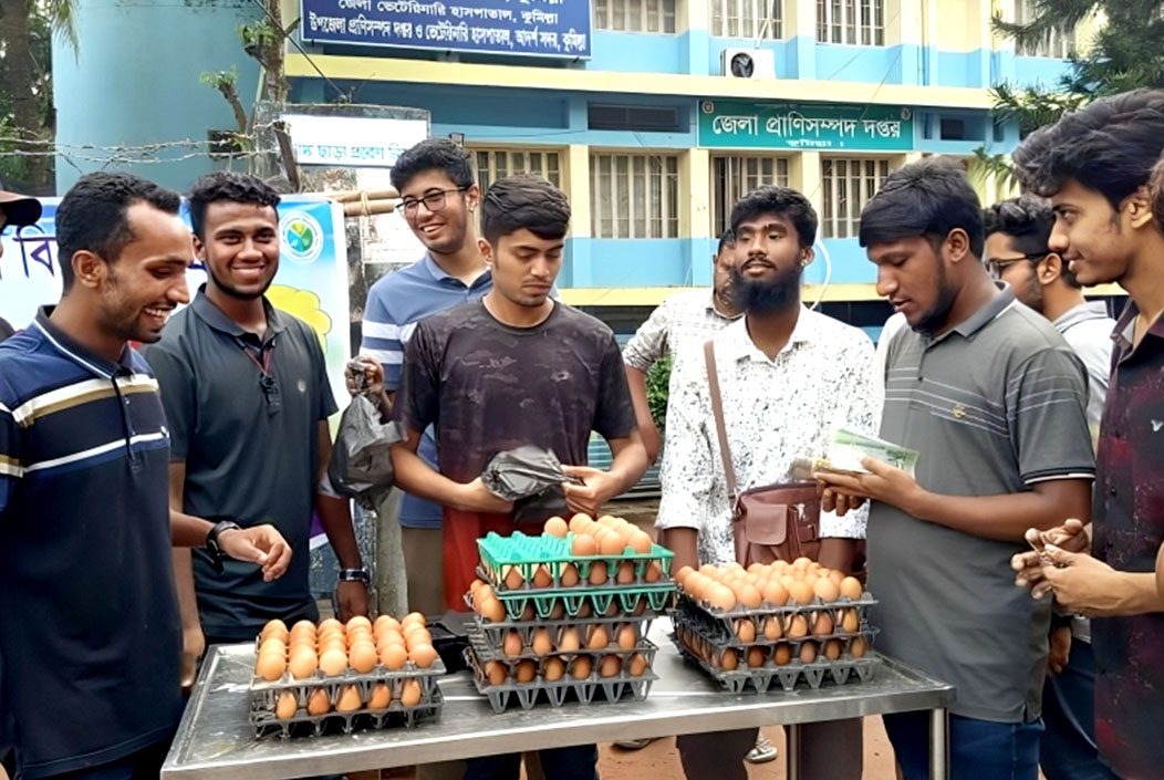 কুমিল্লায় সরকারের নির্ধারিত দামে ডিম বিক্রি শুরু