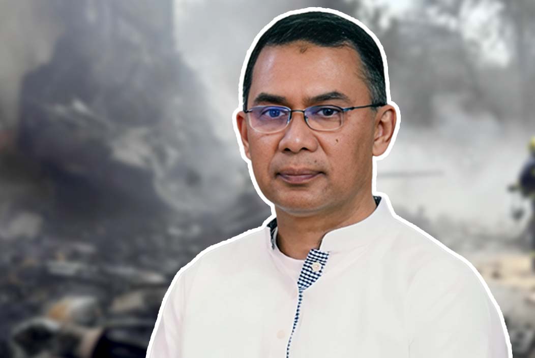 ভারতে বিমান বিধ্বস্তের ঘটনায় তারেক রহমানের শোক