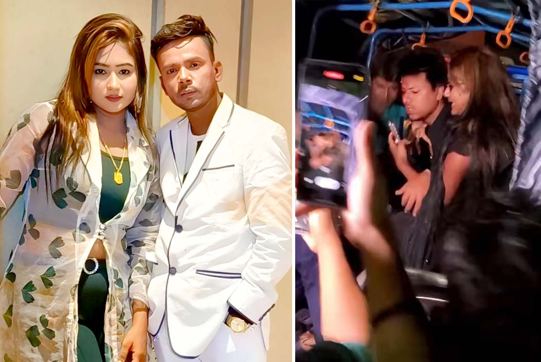 হিরো আলমের স্ত্রী রিয়ামনি ও ম্যাক্স অভিকে গণধোলাই দিয়ে পুলিশে সোপর্দ