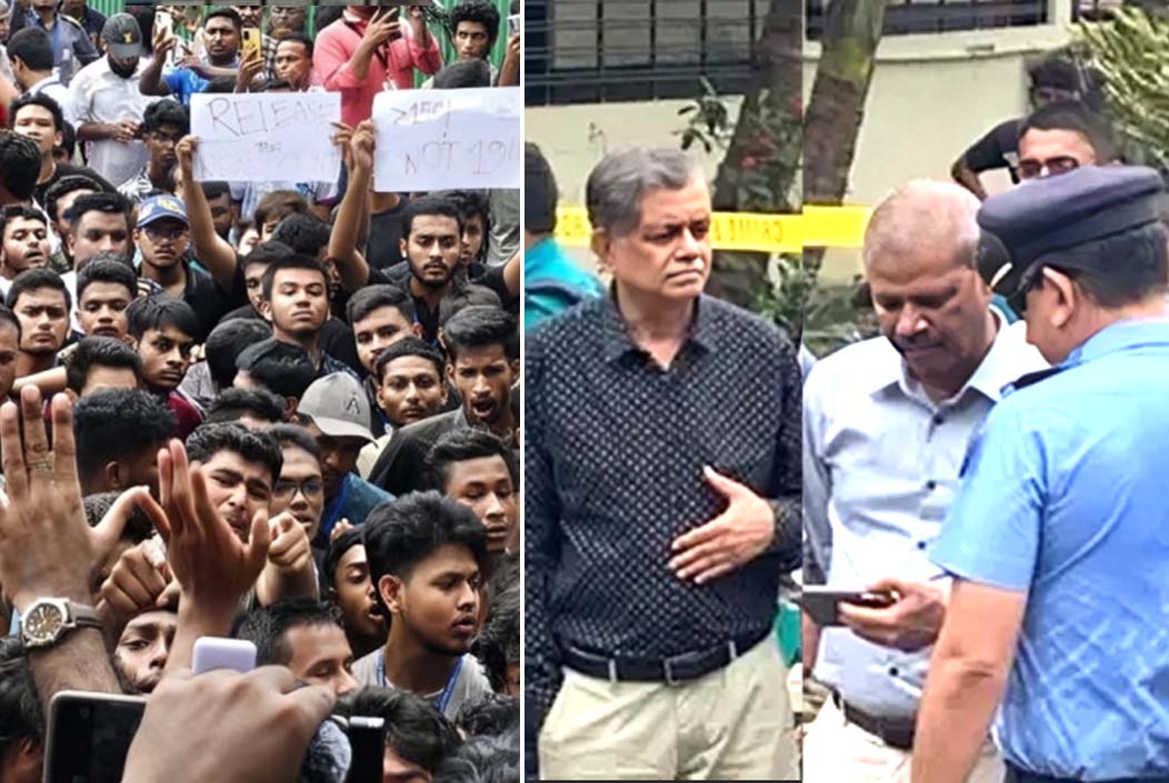 মাইলস্টোন কলেজে ৫ ঘণ্টা অবরুদ্ধ থাকার পর উদ্ধার শিক্ষা ও আইন উপদেষ্টা