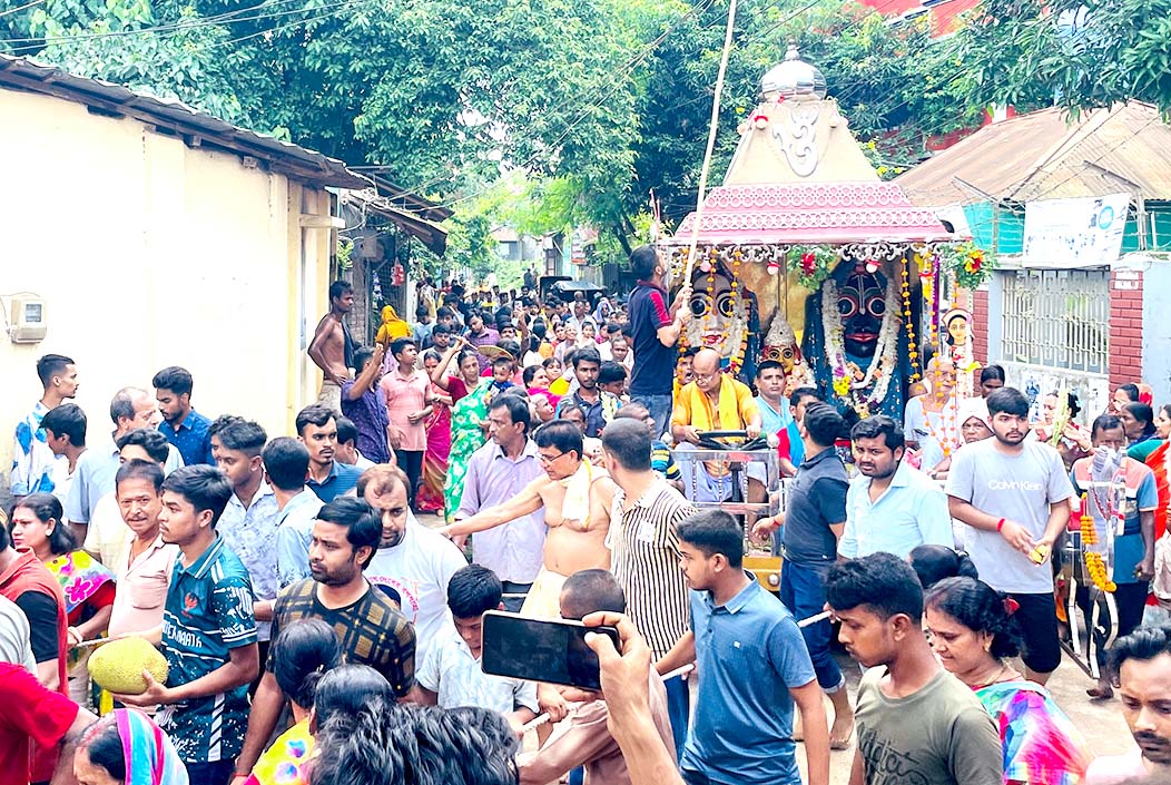 শেরপুরে উল্টো রথে শেষ হলো জগন্নাথদেবের মহোৎসব