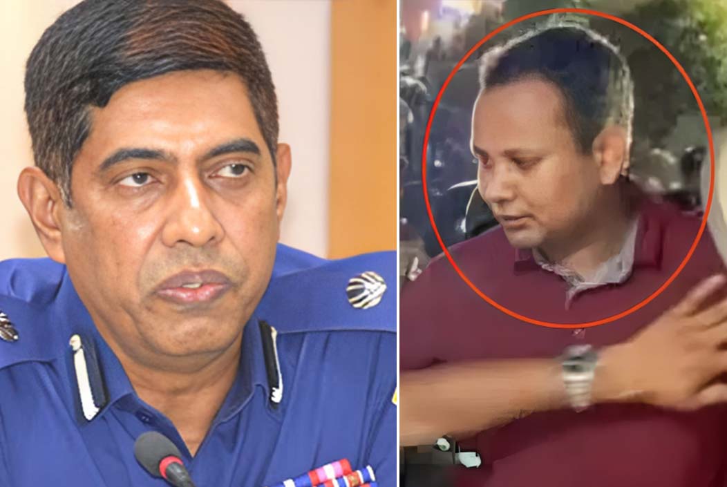 The young man wearing a maroon-colored suit is not a DB officer, DB chief