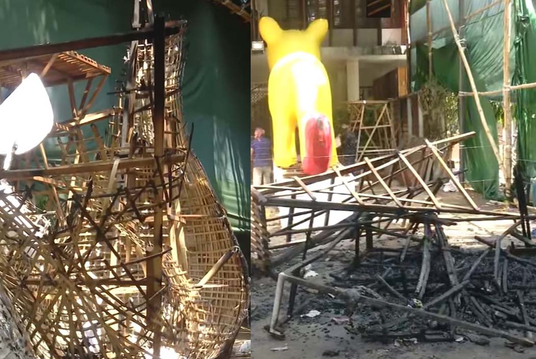 হাসিনার দোসররা চারুকলায় 'ফ্যাসিবাদের মুখাবয়ব' পুড়িয়ে দিয়েছে ফারুকী