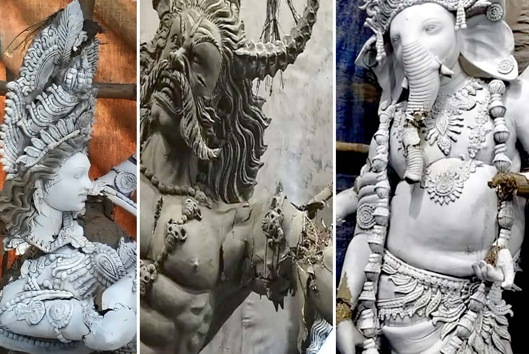 কাশিমপুর শ্মশান মন্দিরে প্রতিমা ভাঙচুর Idol vandalized at Kashimpur crematorium temple Onnetion