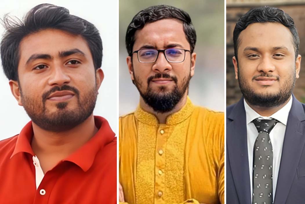 Jaksur VP Jitu, GS Mazharul, AGS Ferdous Onnetion