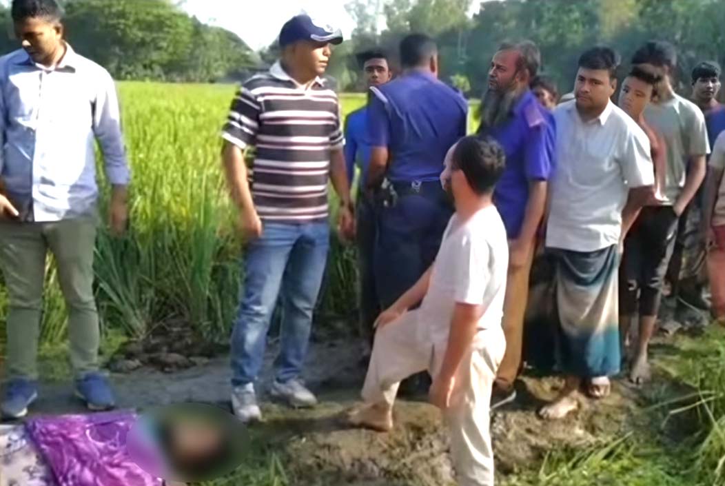 বগুড়ায় ধানক্ষেত থেকে ব্যবসায়ীর মরদেহ উদ্ধার Businessman's body recovered from paddy field in Bogra Onnetion