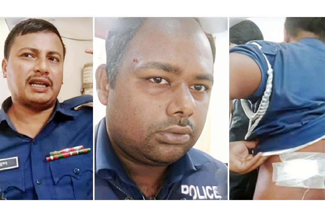 Three policemen attacked while investigating in Parashuram Onnetion