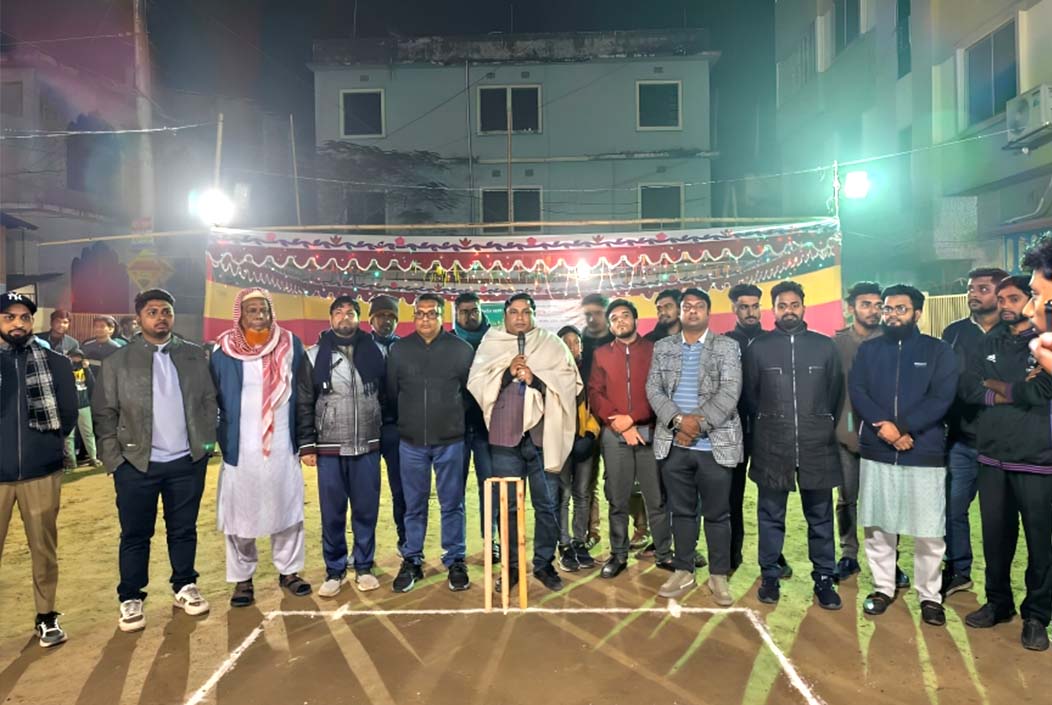 Night short-pitch cricket tournament inaugurated in Bogra in memory of Shaheed Zia Onnetion