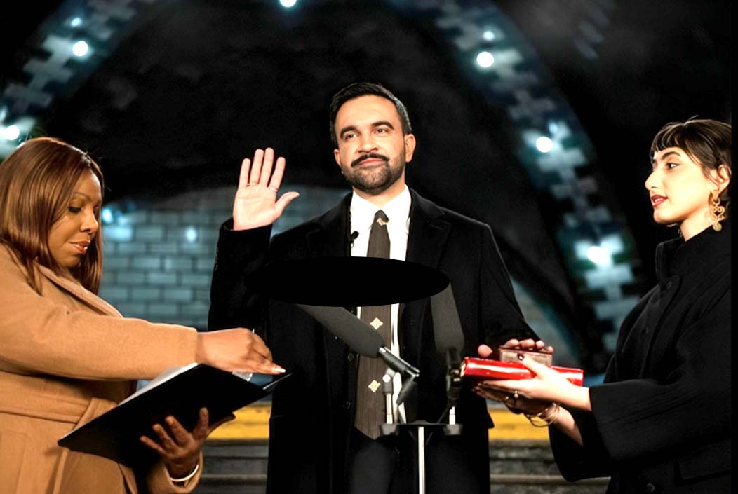 পবিত্র কোরআন ছুঁয়ে শপথ নিলেন নিউইয়র্কের প্রথম মুসলিম মেয়র মামদানি Mamdani, New York's first Muslim mayor, takes oath by touching the Holy Quran