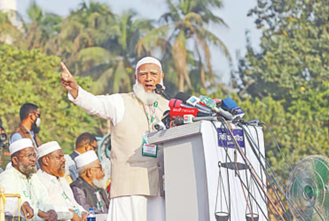 যশোরে নির্বাচনী জনসভায় বক্তব্য দেন জামায়াত আমির ডা. শফিকুর রহমান | ছবি: সংগৃহিত