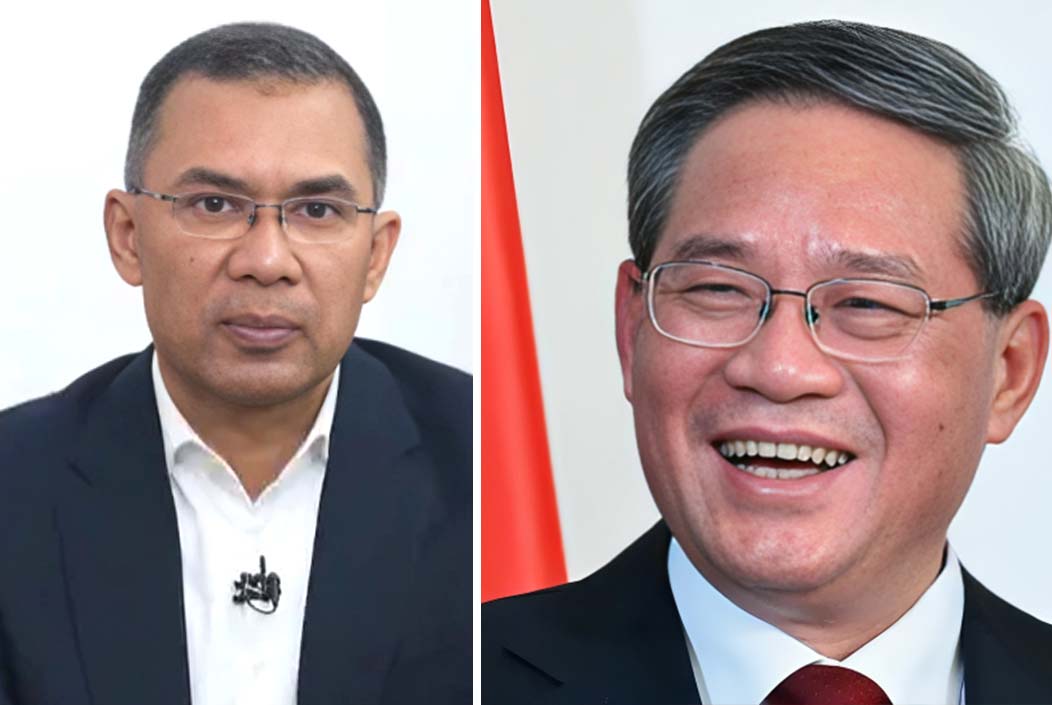 তারেক রহমানকে অভিনন্দন জানালেন চীনের প্রধানমন্ত্রী Chinese Prime Minister congratulates Tarique Rahman Onnetion