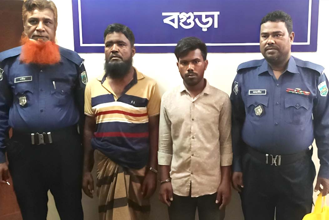 One kg of marijuana recovered from auto van in Sherpur, 2 arrested Onnetion