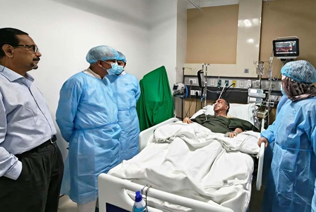 Preparations to take Mirza Abbas to Singapore for better treatment Onnetion