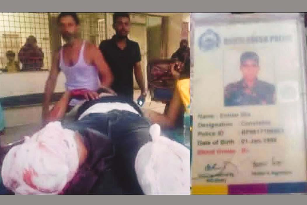 Constable who lost both legs while getting off a moving train in Naogaon sent to Dhaka Onnetion