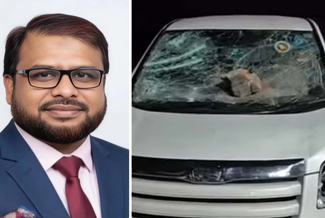 Jamaat MP's car attacked and vandalized in Netrakona, 9 arrested Onnetion